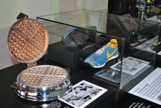 waffle sole running shoes
