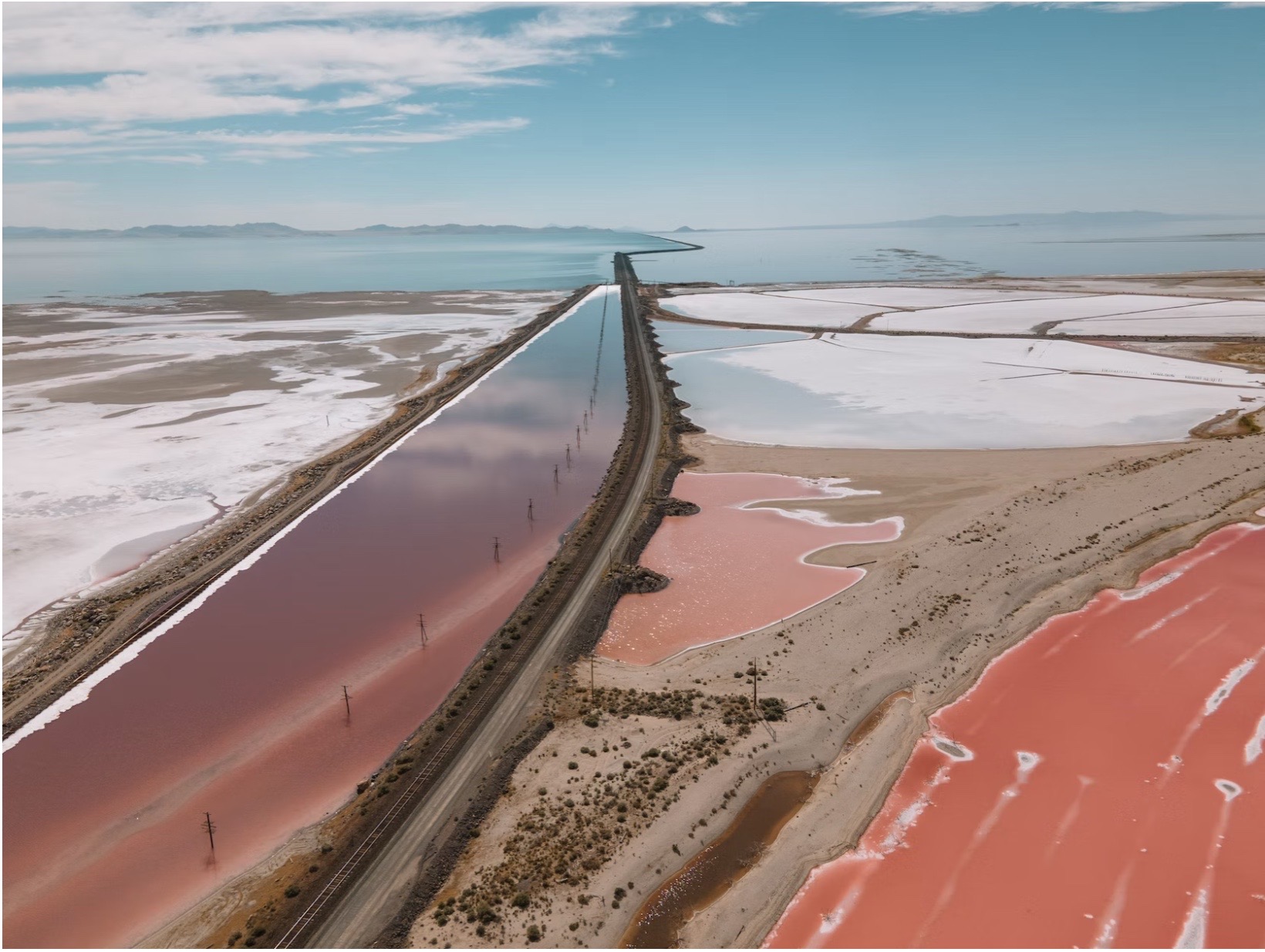 Where to find the Pink Water at The Great Salt Lake