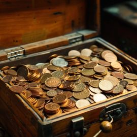 Rule #1's investing toolbox full of gold coins.