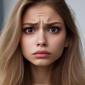 a young woman with a worried look on her face illustrates Ph.D. challenges