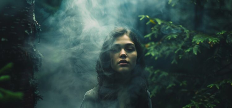 the character of Missy in The Shack is depicted as a young woman in a misty forest