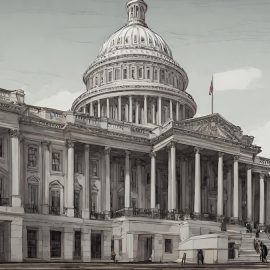 a drawing of the US Capitol building illustrates proposed institutional reforms in American politics