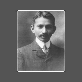 A photo of Mahatma Gandhi in South Africa in 1909