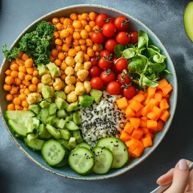 A bowl of healthy food, showing how to nourish your body