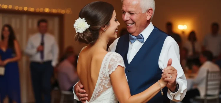 What does awe do? A bride sweetly dancing with her father at a wedding reception illustrates how awe bonds people together