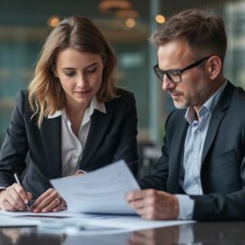 A chief operating officer working alongside a chief executive officer in a conference room illustrates various types of COOs