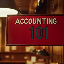 A sign that reads "Accounting 101" as a way to help people learn how to understand accounting better