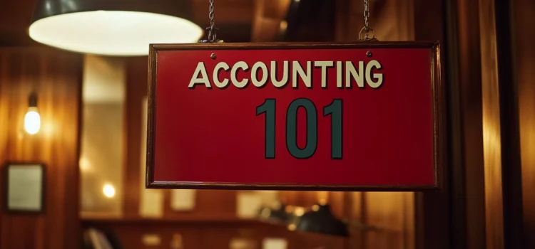 A sign that reads "Accounting 101" as a way to help people learn how to understand accounting better