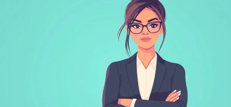 A woman with a black blazer, glasses, and brown hair in a ponytail illustrates the question, "Where does self-esteem come from?"