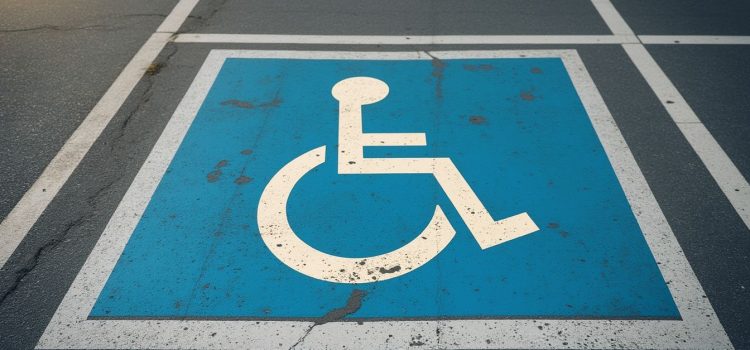 A handicap parking space illustrates the difference between the medical and social models of disability