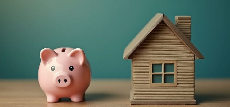 A pink piggy bank next to a model house illustrates how to raise private money for real estate