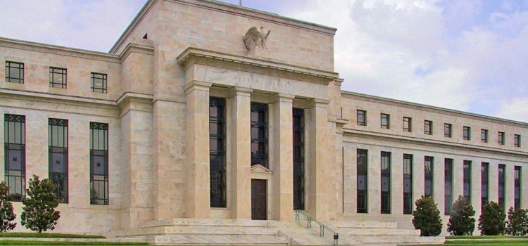 The Federal Reserve building in Washington, DC, illustrates the Fed's interest rate cut (September 2024)