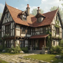 A house in the 17th century illustrates the evolution of houses